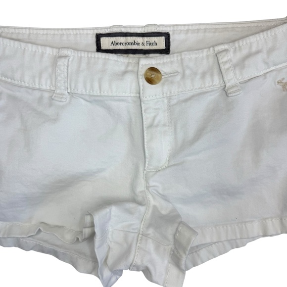 Abercrombie & Fitch Women's White Shorts size 6 - Picture 2 of 5